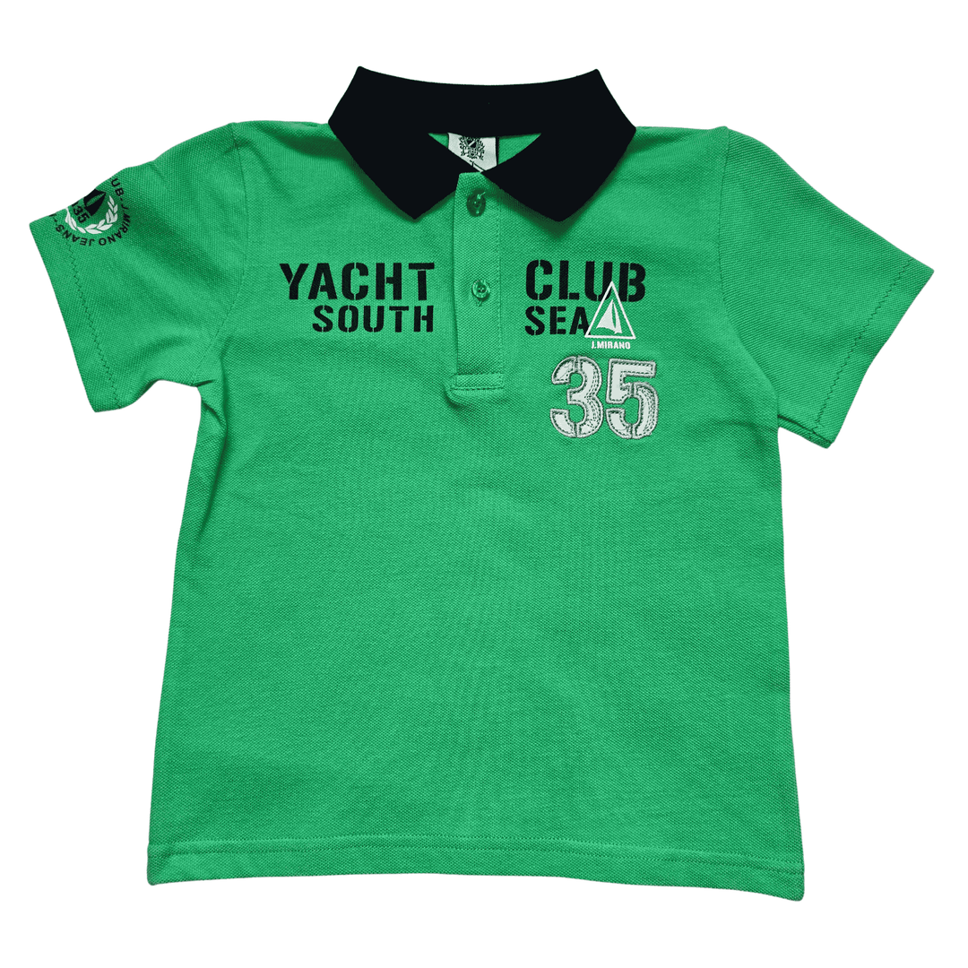Groen poloshirt jongens yacht club