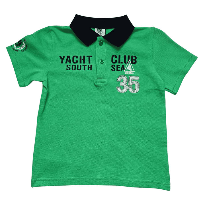 Groen poloshirt jongens yacht club
