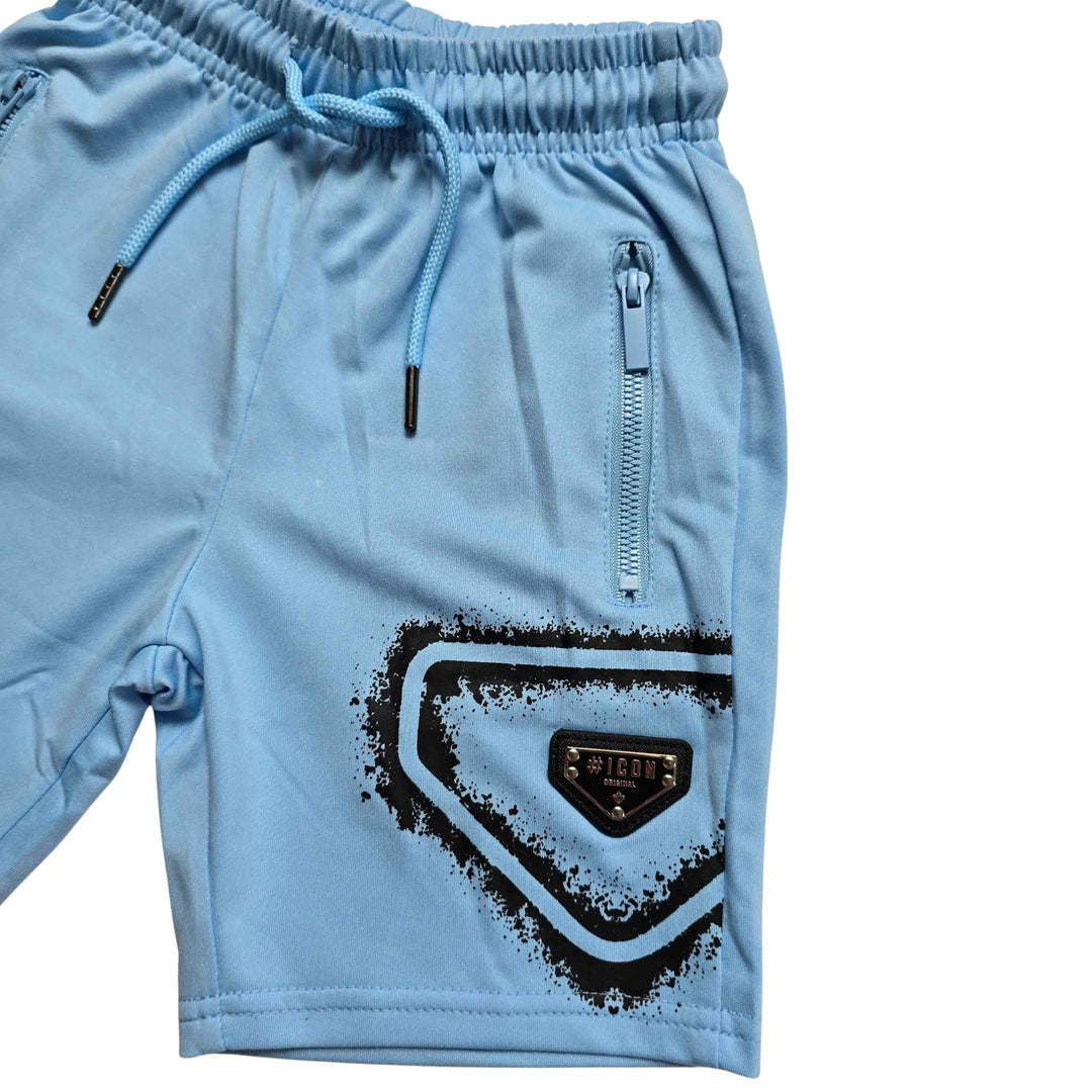 Lichtblauwe ICON jongensset met stoere details